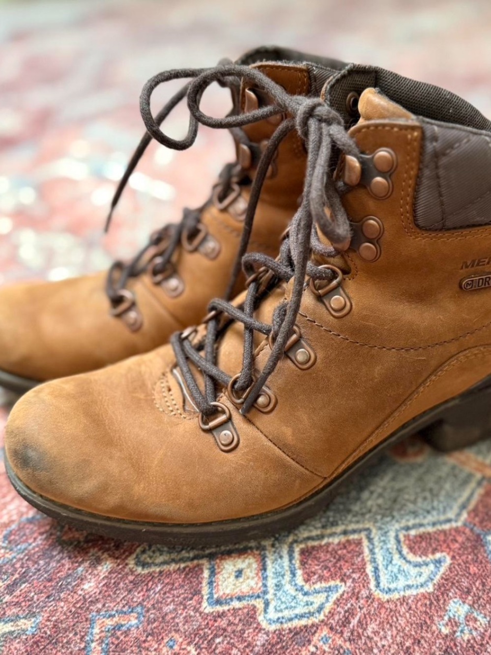 Merrell Women's Brown Lace-Up Hiker Boot